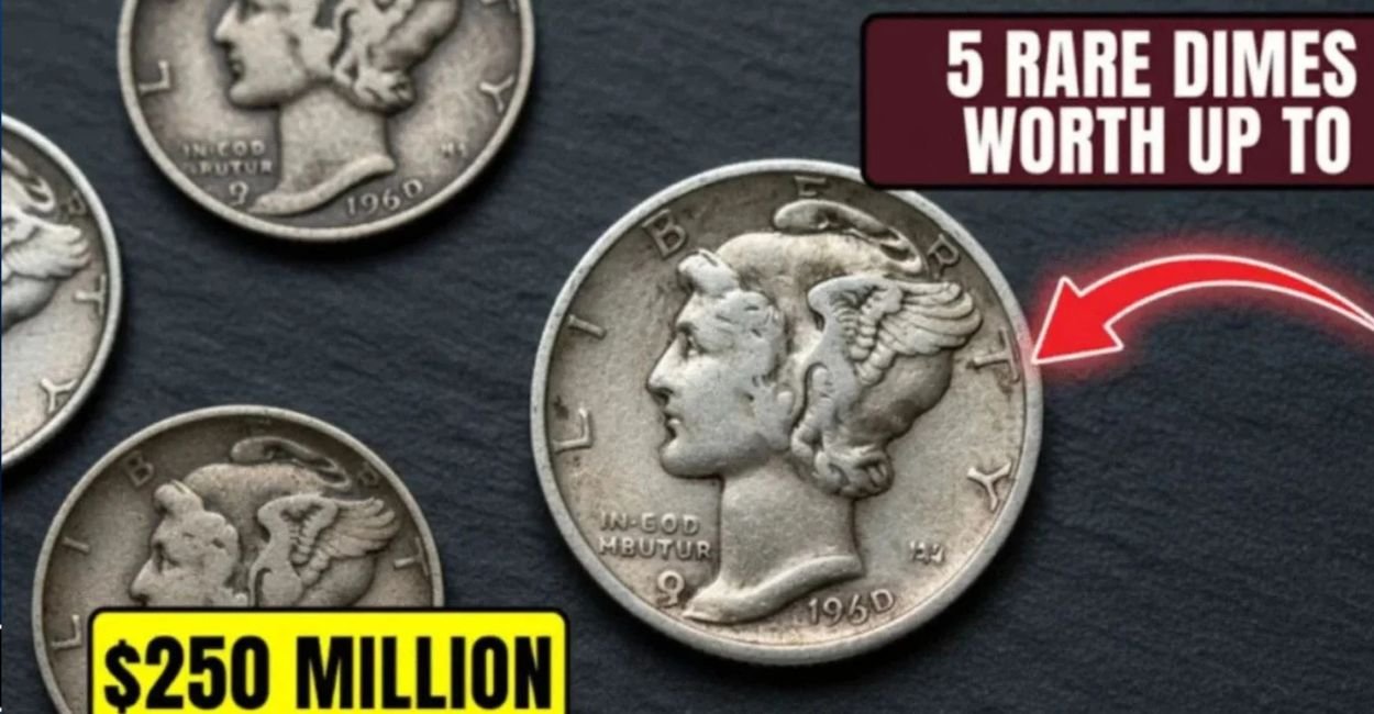 5 Rare Dimes & a Bicentennial Quarter